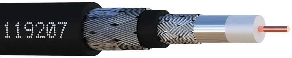 CABLE VIDEO ANTI-RONGEUR  IDEF 110 PE EXTERIEUR BOBINE DE 100 M ELBAC