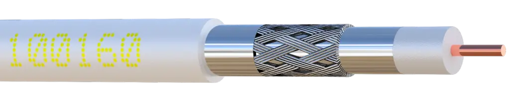 CABLE COAXIAL Ø 6,8 mm 17VATC cl A - 3 GHz BLANC - TOURET 500 m ELBAC