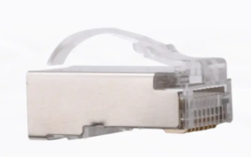 PLUG RJ45 FTP CAT 5 /6 BLINDE  TRAVERSANT  ELBAC