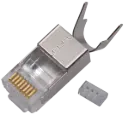 PLUG RJ45 FTP CAT6 2x4C 1.45/8 ELBAC
