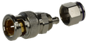 CONNECTEUR BNC MALE A COMPRESSION SANS OUTIL POUR IDEF 61 ELBAC
