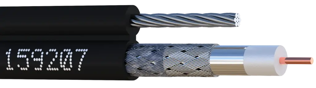 CABLE VIDEO IMMERGEABLE EXTERIEUR AUTOPORTE TOURET DE 500 M ELBAC