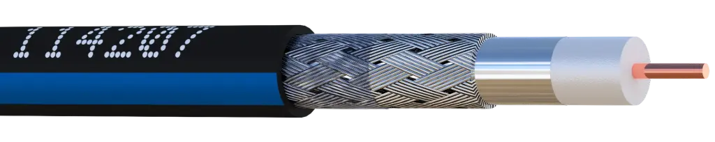 CABLE VIDEO IMMERGEABLE  IDEF 110 PE EXTERIEUR TOURET DE 500 M ELBAC