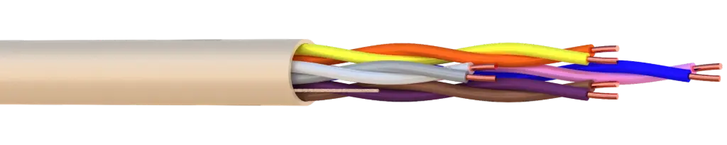 CABLE PTT 298 4 PAIRES LSZH Ø 4,9 mm  ELBAC 