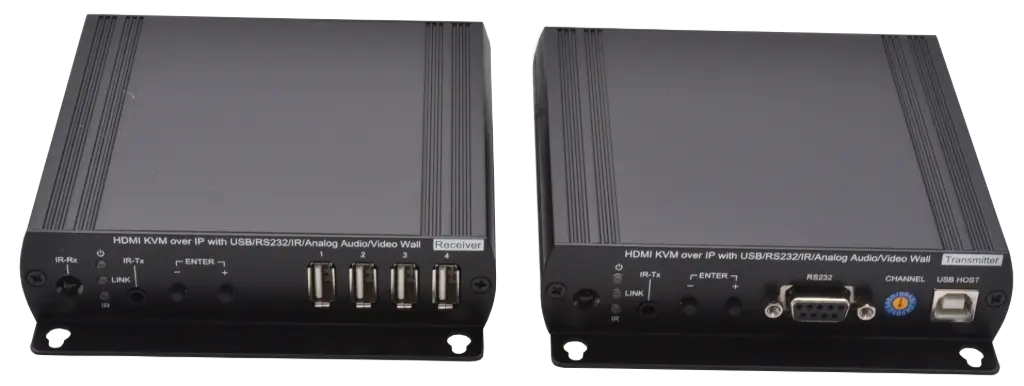 KIT DEPORT HDMI 1080P/ KVM / USB2 / IR / AUDIO / RS232 via IP ELBAC