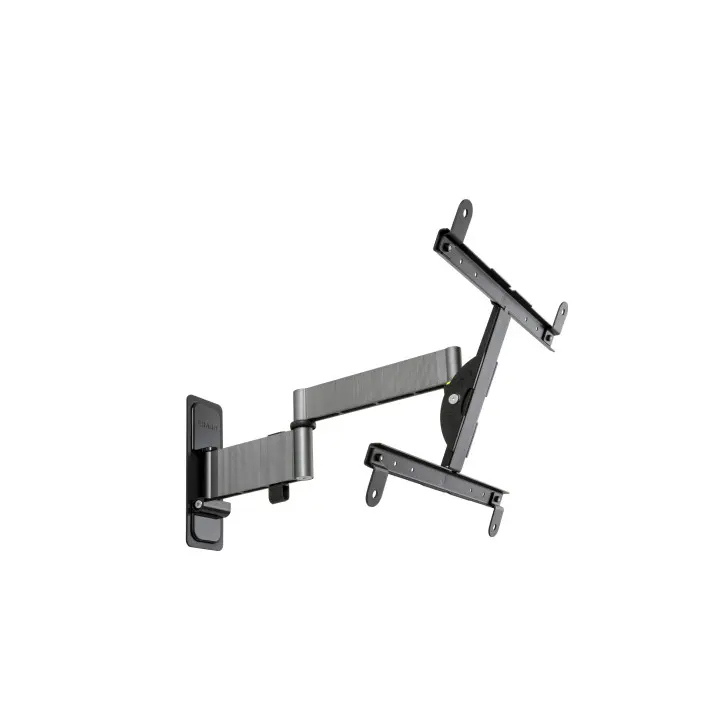 SUPPORT MURAL INCLINABLE à -25° et ORIENTABLE à ± 180° 2 BRAS 538 mm 