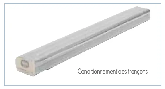 MAT ACIER 1,50 m Ø 35 mm  ZINC BLANC.1 sur 2 livré avec bouchon ERARD