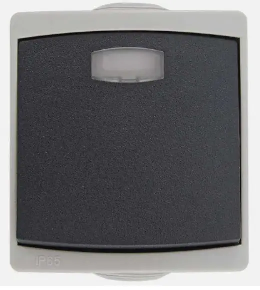 MONOBLOC BOUTON POUSSOIR 10 A ETANCHE AVEC VOYANT EUR'OHM