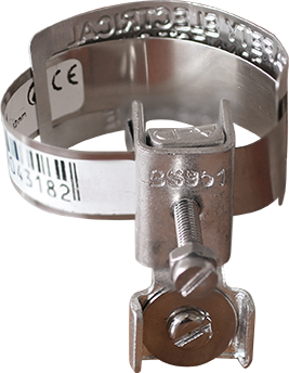 COLLIER D'EQUIPOTENTIALITE LONG 12 cm, POUR Ø 8 à 32 mm EUR'OHM