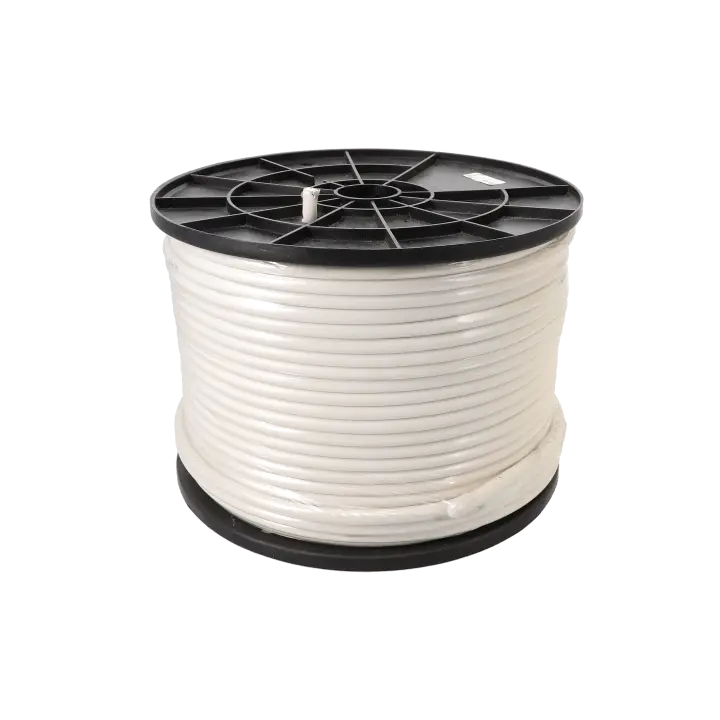 BOBINE DE CABLE COAXIAL 19 VATC  Ø 6.8 mm - BLANC  (bobine 15m) 
