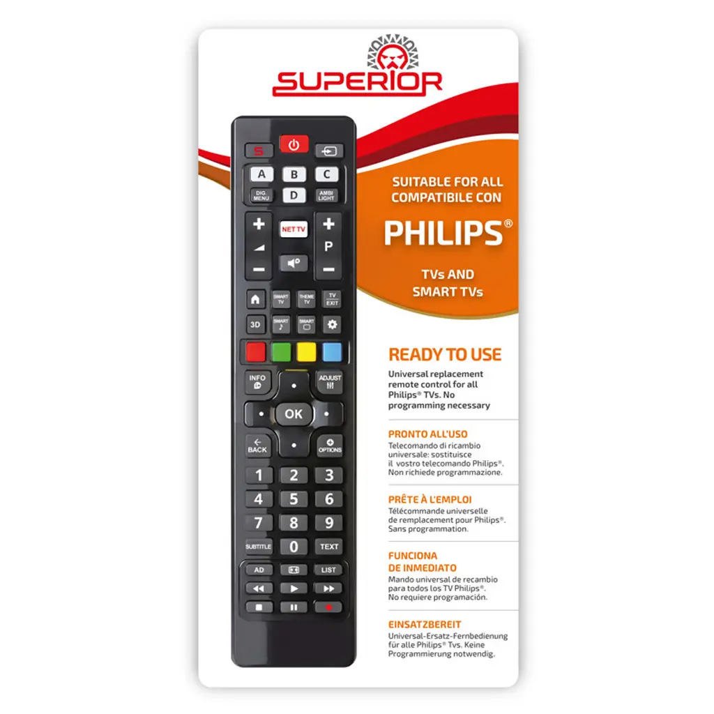 TELECOMMANDE UNIVERSELLE POUR TV PHILIPS SANS PROG. NI CODE MBG
