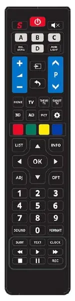 TELECOMMANDE UNIVERSELLE POUR TV PHILIPS SANS PROG. NI CODE MBG