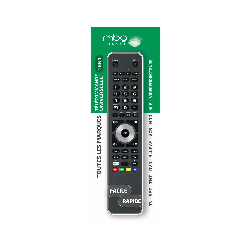 TELECOMMANDE PROGRAMMABLE DIRECTE (par PC) pour 1 APPAREIL NOIRE MBG
