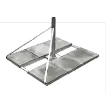 ROOF PALETTE 6 DALLES 50*50 + MAT DE 2 M Ø 50 mm OPTEX