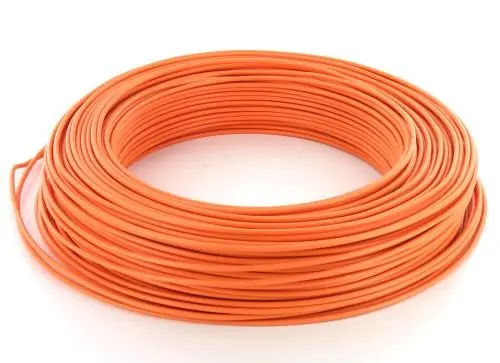 FIL ELECTRIQUE H07V-U 1,5 mm² ORANGE, bobine 100 Mètres - prix au M 