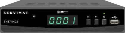 ADAPTATEUR TNT PVR READY HD +TC PROGR. DVB-T2 H265 SERVIMAT