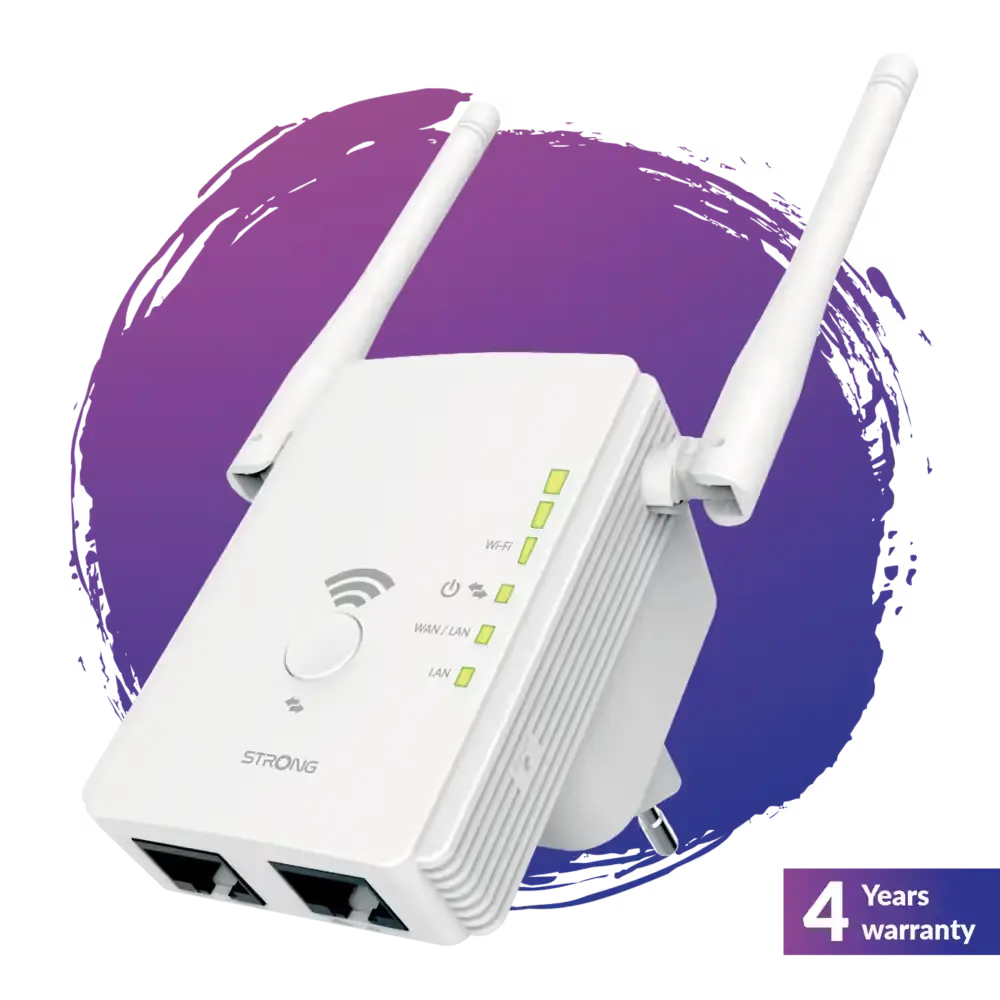 REPETEUR WIFI UNIVERSEL 300 Mbit/s @ 2.4 GHz   STRONG