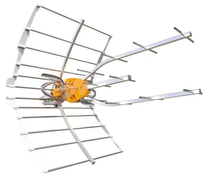 ANTENNE UHF ELLIPSE 21-48 LTE GAIN 40 dB avec DIPOLE ACTIF TELEVES