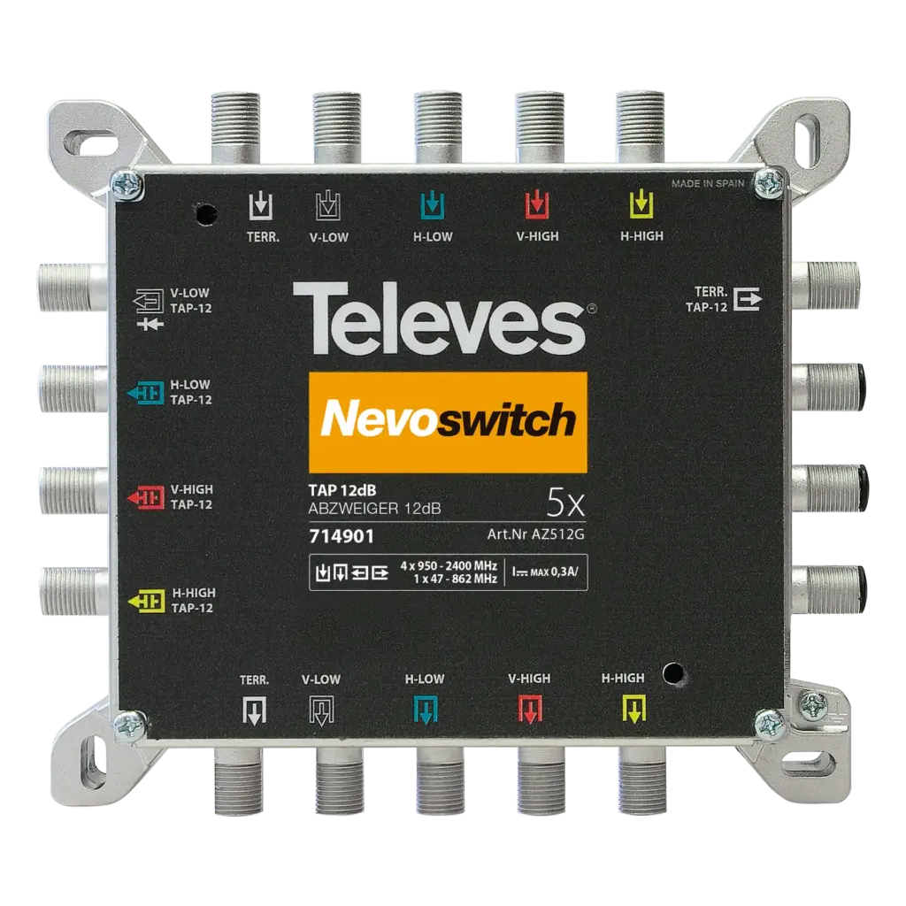 DÉRIVATEUR NEVOSWITCH 5x5x5 "F" 12dB TELEVES