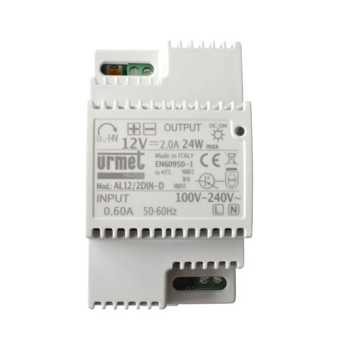 ALIMENTATION 12V 2 A  POUR RAIL DIN 6 U URMET