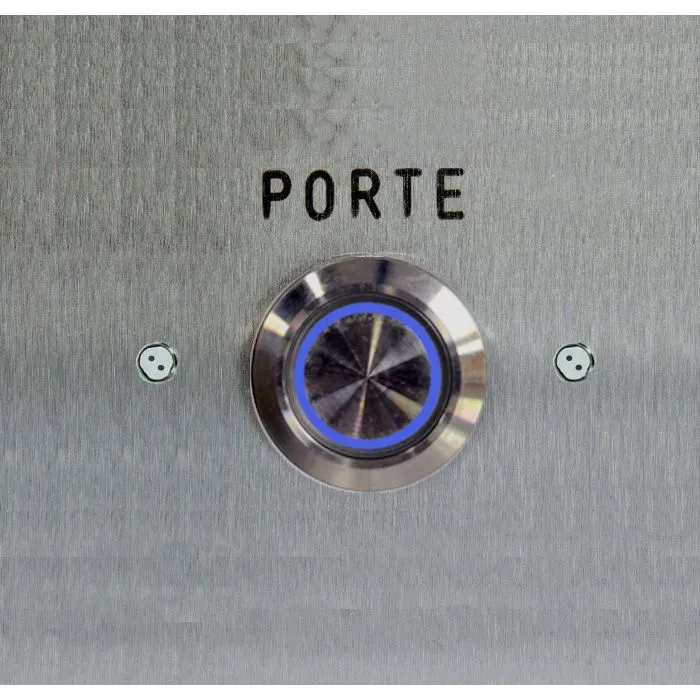 BOUTON DE SORTIE POUSSOIR, 1 CONTACT NO et 1 NF, 90 x 90 mm  URMET