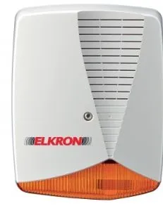 SIRENE AUTO ALIMENTEE EN ABS, FLASH à LED, EXTERIEURE, 105 dB ELKRON