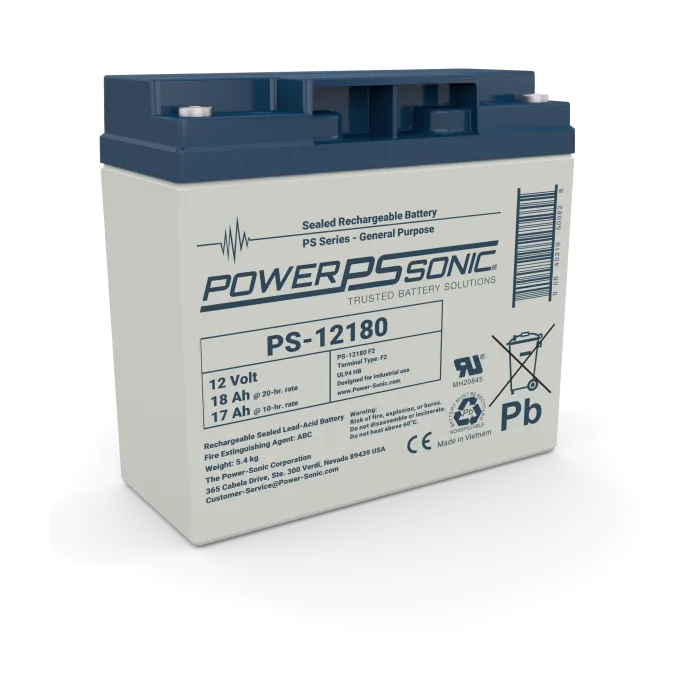 BATTERIE POWERSONIC 17AH 12 VOLTS DIM ELKRON