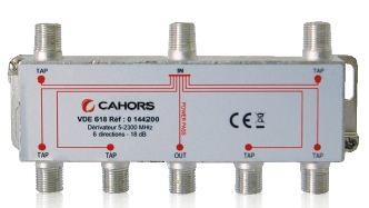 DERIVATEUR 6 VOIES -20 dB CAHORS