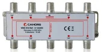 DERIVATEUR 8 VOIES -18 dB CAHORS