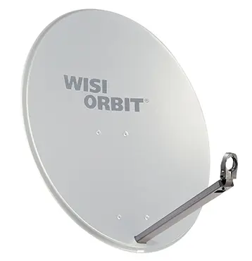 PARABOLE Ø 80 CM ALU BLANCHE sans LNB WISI