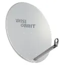 PARABOLE Ø 80 CM ALU BLANCHE sans LNB WISI