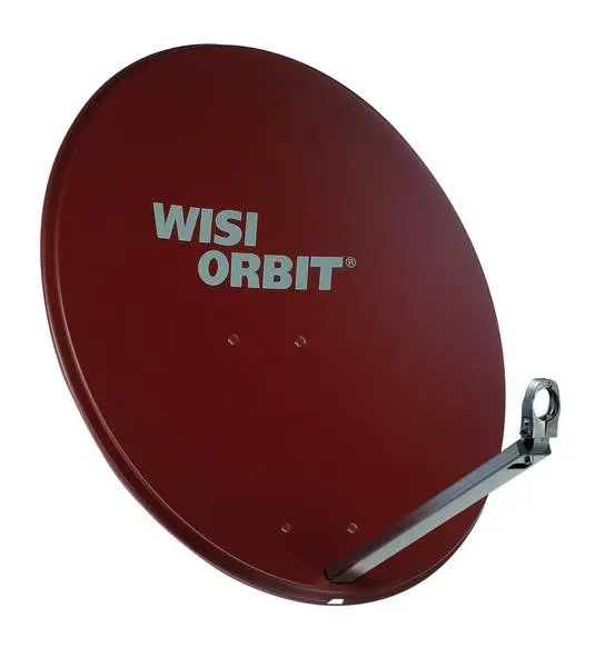 PARABOLE Ø 80 CM ALU ROUGE sans LNB WISI