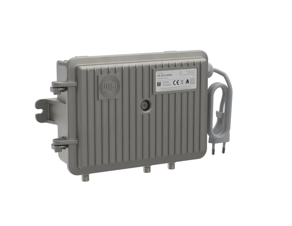 AMPLI 47-862MHz 41dB, Ns 111dBµV 42cx.., Secteur 230V, F/PG11 , VDR WISI