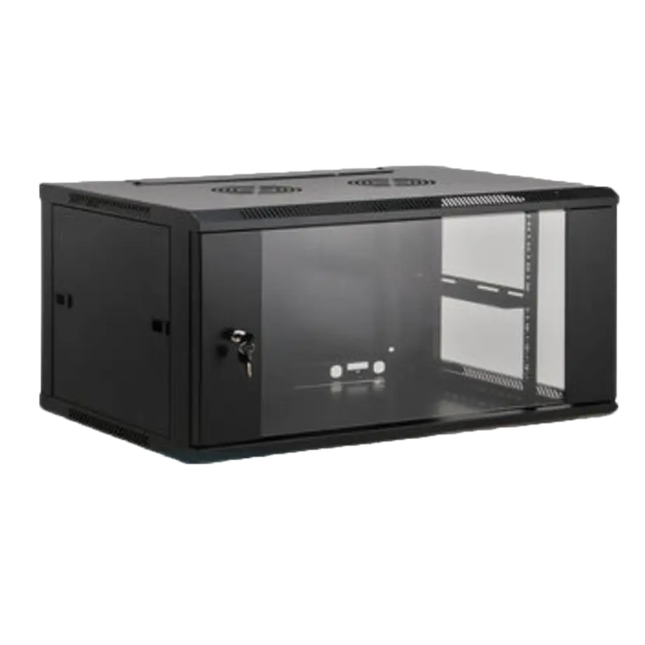 COFFRET MURAL FIXE 19" 6U PROFONDEUR 600 x L600 x H370mm MONTEE 