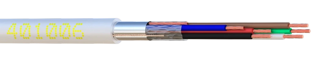 CABLE ALARME SOUPLE 06C Cu SCR  (vendu par 100 m) - prix au m ELBAC 