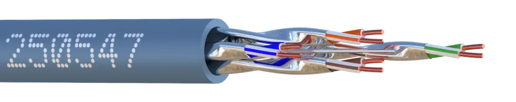 CABLE U/FTP CAT6A 650MHz LSZH B2ca # (BOBINE DE 100m) ELBAC 