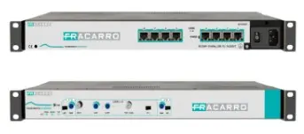 Switch TV 1U - 19" - 8 ports RJ45 + 8 cordons Balun - 2m (Distribution sur réseau VDI) FRACARRO