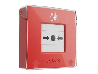 DECLENCHEUR POUR CENTRALE D'ALARME INCENDIE TYPE 4- ROUGE, PILES REMPLACABLES 2x CR123A AJAX  