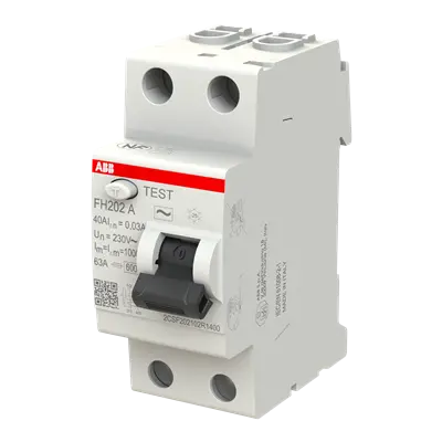 INTERRUPTEUR DIFFERENTIEL FH202 30mA 40A TYPE A AVEC VIS (443151) ABB