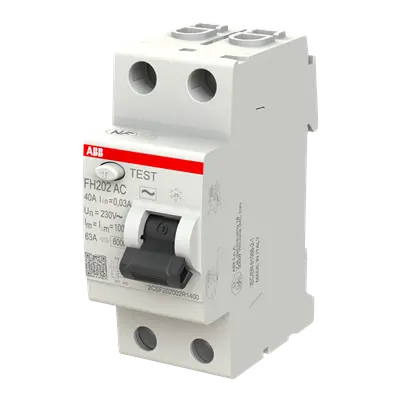 INTERRUPTEUR DIFFERENTIEL FH202 30mA 40A TYPE AC AVEC VIS (443051)ABB