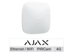 CENTRALE SEULE HUB 2 PLUS WIFI, GSM, 2G, 3G, 4G BLANCHE AJAX