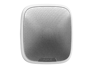 SIRENE EXTERIEURE SANS FIL AVEC SON ET LUMIERE BLANCHE AJAX