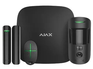 KIT ALARME HUB2+ WIFI/4G NOIR AJAX