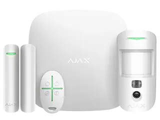 KIT ALARME HUB2+ WIFI/4G BLANC AJAX
