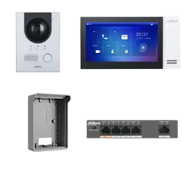 KIT PORTIER VIDEO IP ECRAN BLANC SAILLIE DAHUA