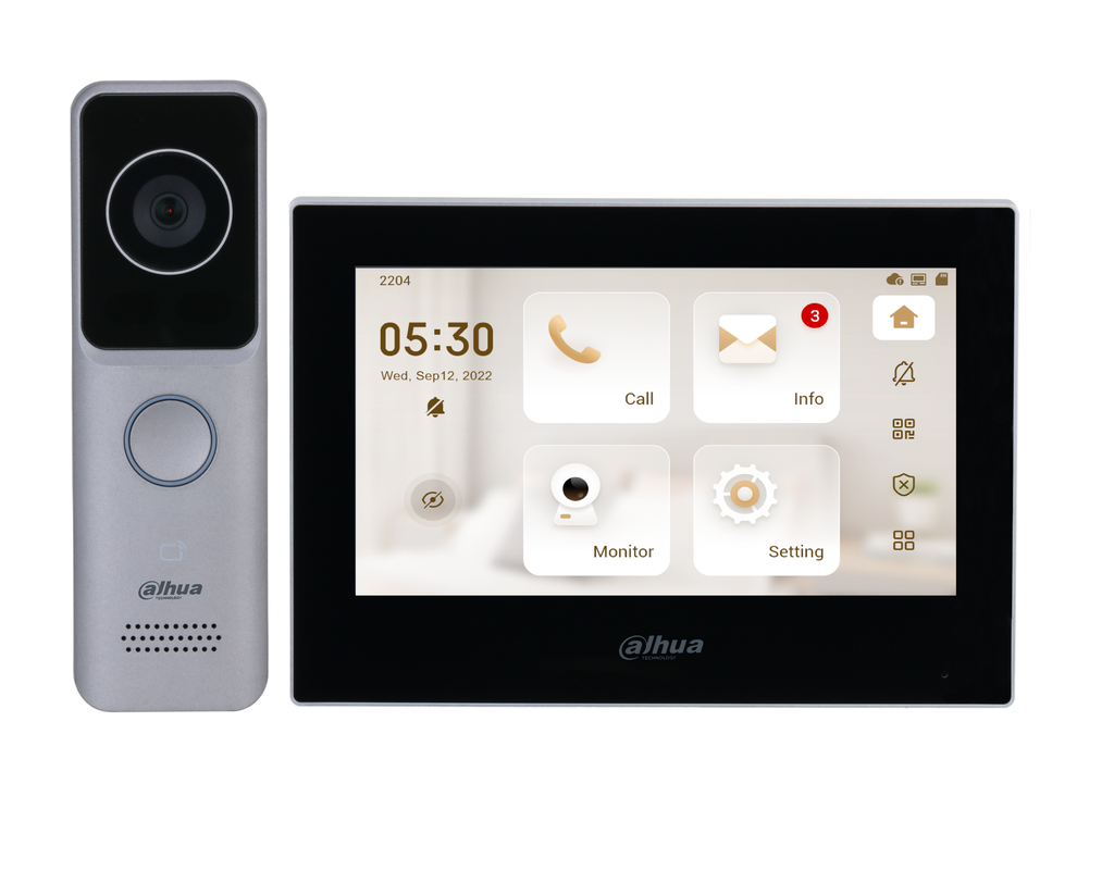 KIT PORTIER VIDEO IP  WIFI DAHUA