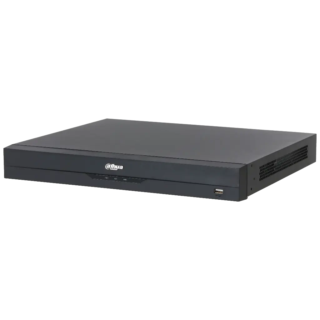 NVR 16 ENTREES POE JUSQU'A 32MP, SUPPORTE 2 HDD, IA WIZSENSE DAHUA