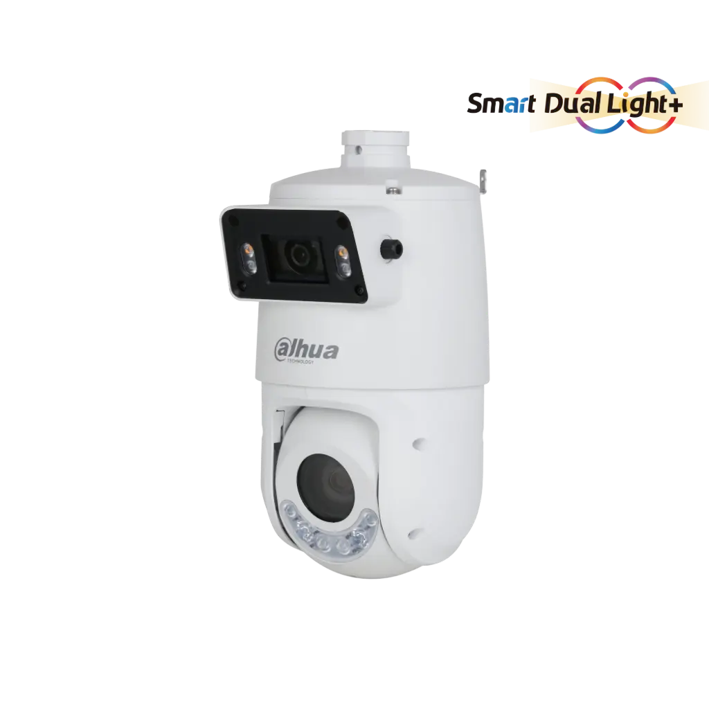 CAMERA PTZ IP 4 MP ZOOM X25 + CAMERA PANORAMIQUE 110° 4MP DAHUA