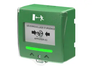 DECLENCHEUR MANUEL VERT 2 CONTACTS SEWOSY