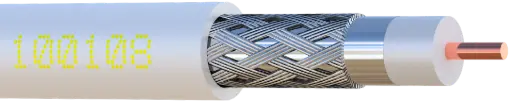 [ELB11VATC] CABLE COAXIAL Ø 11 mm 11VATC classe A-3 GHz BLANC ELBAC (touret 250m)